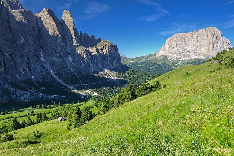 alam, pemandangan, dunia pegunungan, padang rumput alpine, tyrol selatan, gunung, keindahan di alam, scenics - alam, adegan tenang, Pegunungan