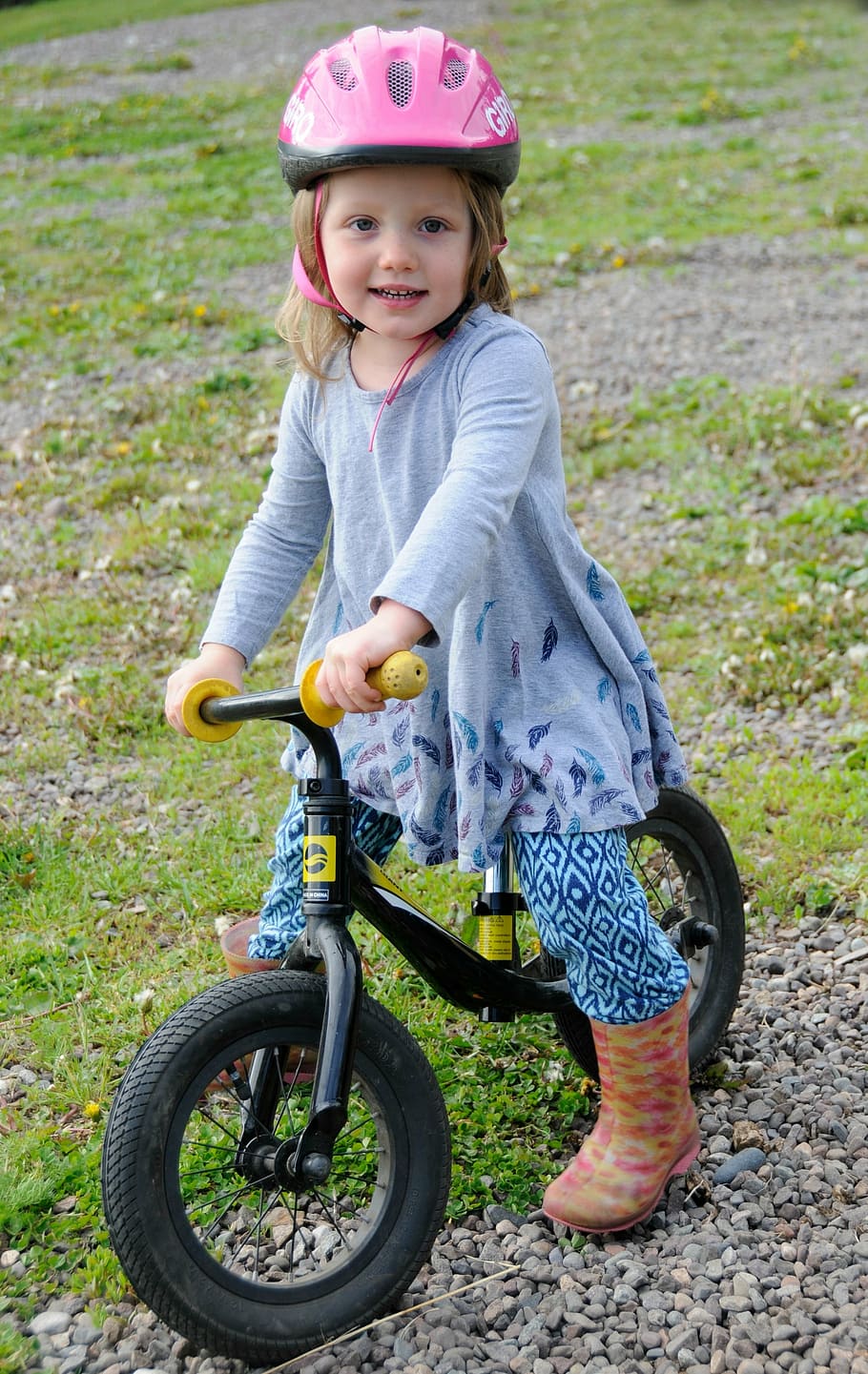 toddler, girl, riding, bike, little girl, bicycle, child, little, kid, ride