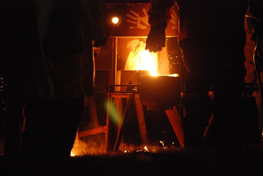 iron, furnace, molten, heat, glowing, burning, fire, fire - natural phenomenon, heat - temperature, flame