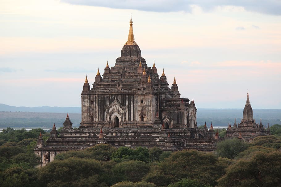 Burma, Kuil, Myanmar, Bagan, Stupa, agama budha, pagoda, asia, buddha, kompleks candi