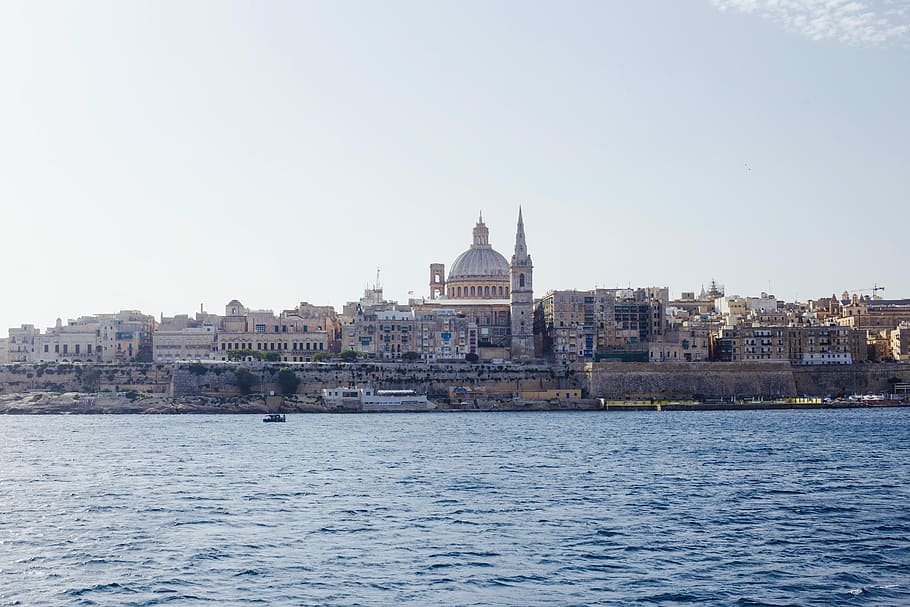 malta, church, Malta, Church, basilica of our lady of mt carmel, travel, city, valletta, architecture, mediterranean, historic