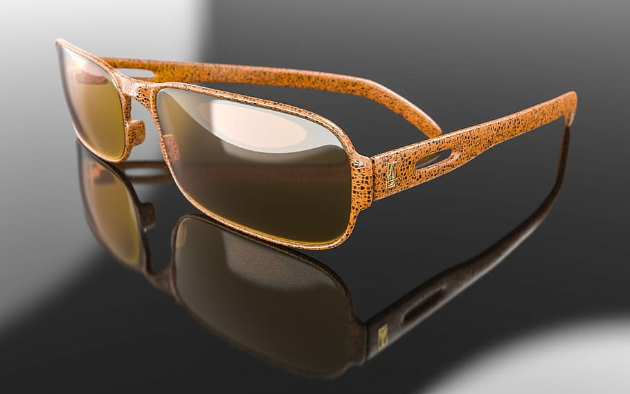 brown, framed, sunglasses, black, surface, eyewear, modern, accessory, eyesight, lens