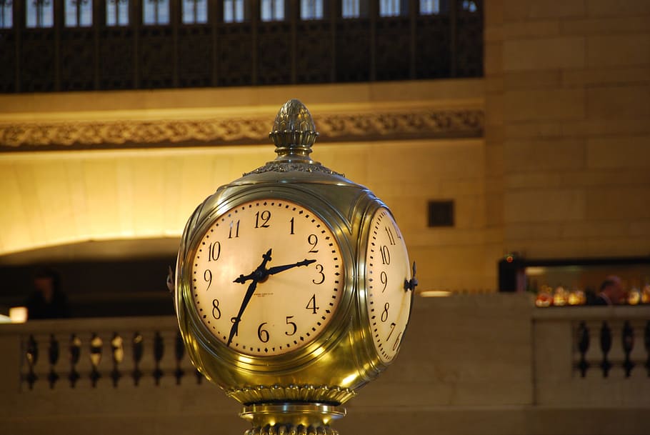 Watch, Grand Central Station, Nueva York, estación, hora, reloj, esfera del reloj, minutero, anticuado, en interiores