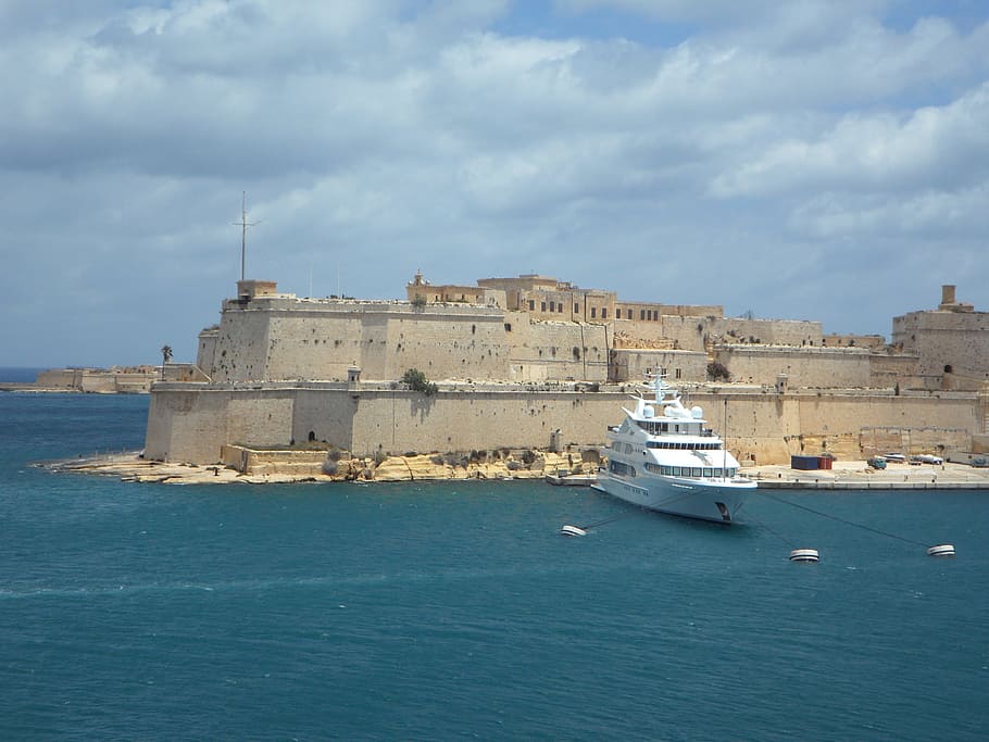 Port, Benteng, Dinding, Birgu, vittoriosa, malta, sistem pertahanan, secara historis, kapal laut, laut