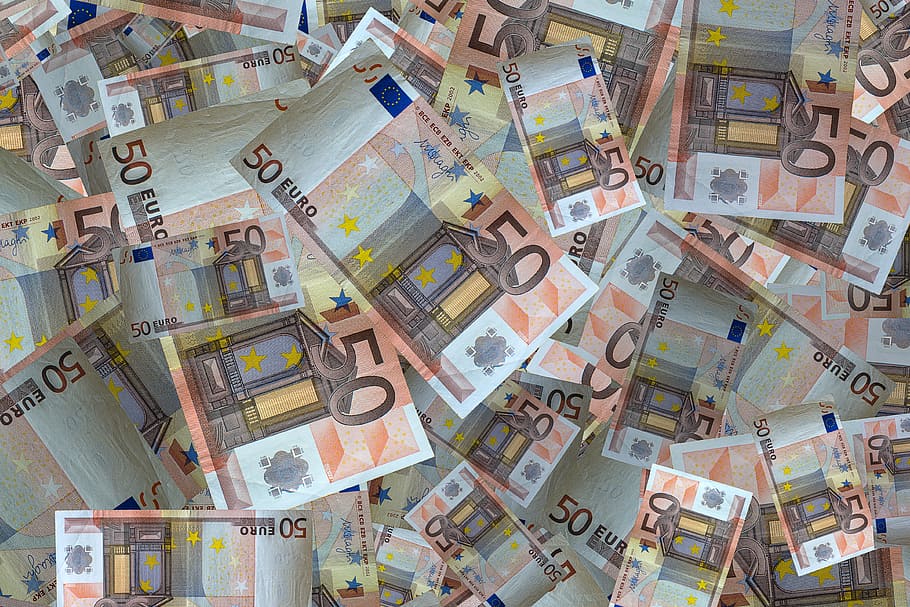 50 euro banknote collection, money, bank note, euro, currency, cash and cash equivalents, 50 euro, euro notes, paper money, banknote