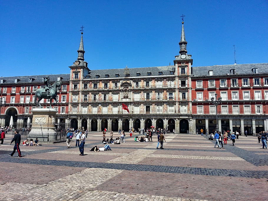 Madrid, España, plaza mayor, lugares de interés, humano, espacio, historia, cultura, arquitectura, europa