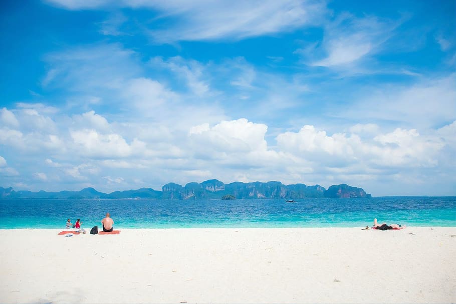 poda island, poda, krabi, thailand, island, beach, sea, sand, ocean, water