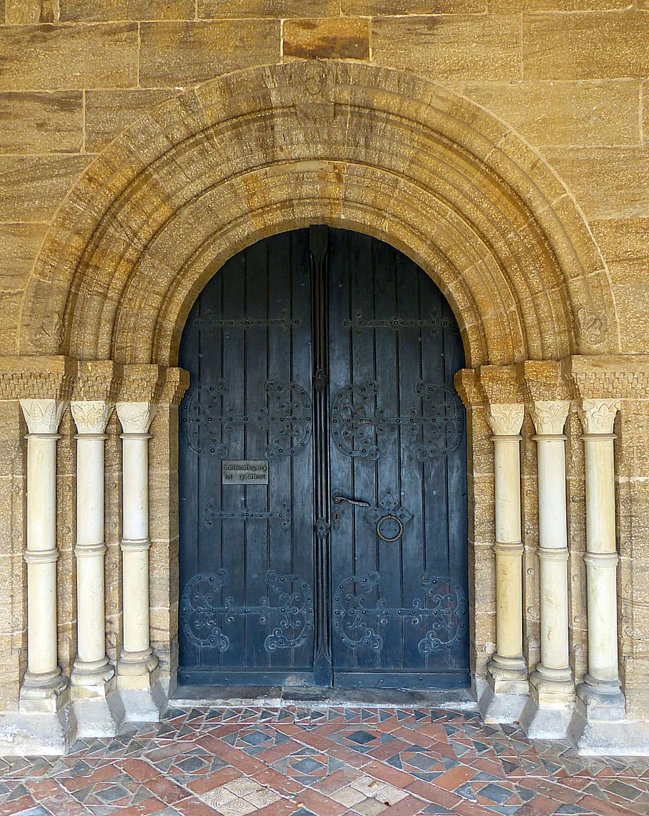 door, church door, input, ornament, portal, old, goal, decorated, wood, church