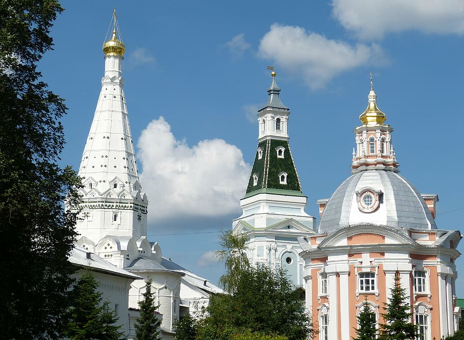 rusia, anillo de oro, históricamente, ortodoxo, iglesia, iglesia ortodoxa rusa, creer, monasterio, cúpula, dorado