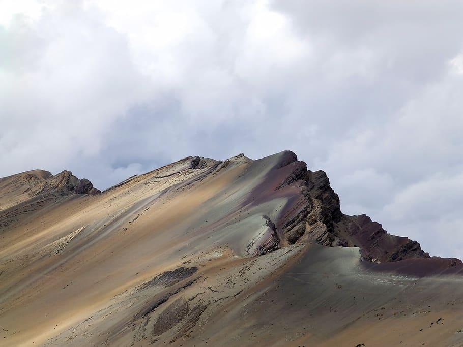 ridge, mountains, cordillera de vilcanota, rainbow, colors, screen, minerals, tour, tops, sky