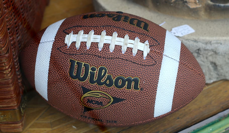 football, leather, brown, ball, american, equipment, sport, game, competition, play