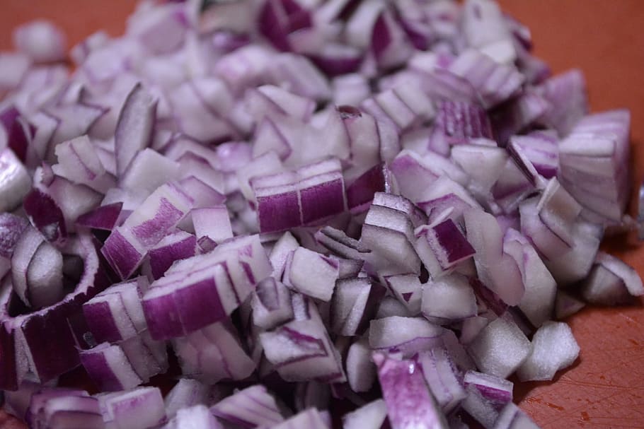 onion, hack, minced ' meat, food, food and drink, purple, indoors, chopped, close-up, raw food