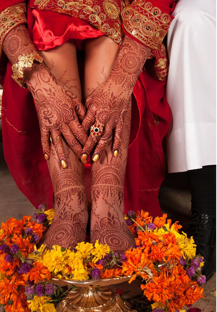 woman hand, floral, henna tattoo, henna, bride, wedding, culture, fashion, marriage, woman