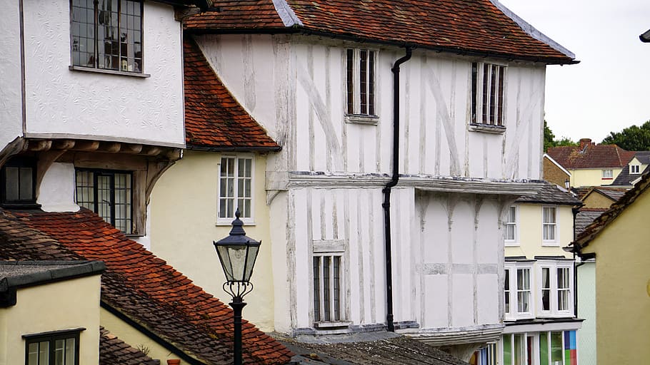 Old, Building, Structure, exterior, timber, window, town, medieval, timbered, history