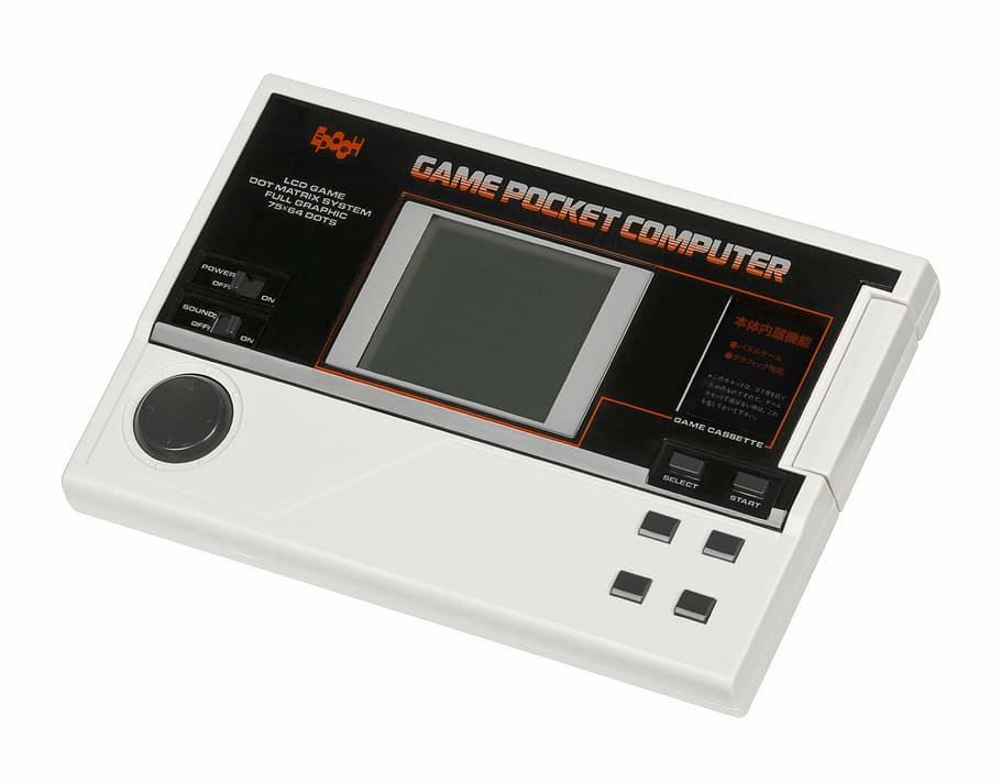 black, white, game, pocket, computer, clip, art, video game console, video game, play