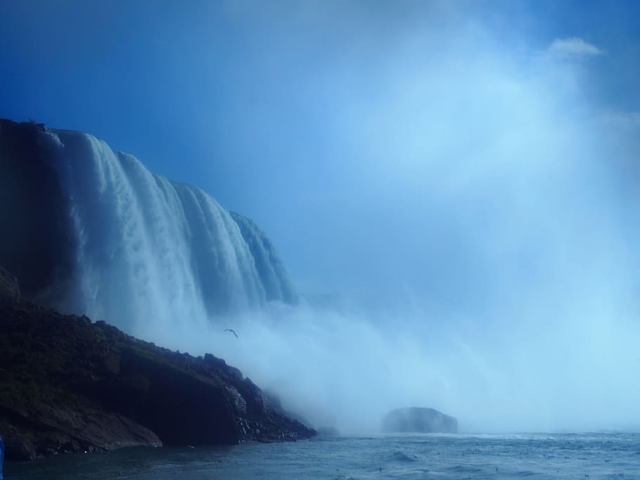 niagara falls, falls, canada, water, waterfall, tourism, niagara, blue, power, flowing