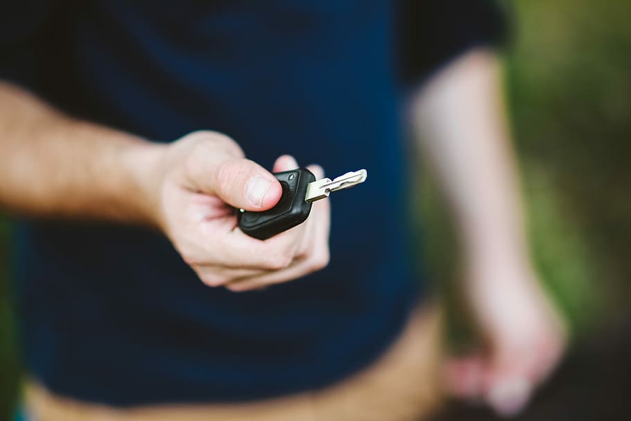 man, holding, car keys, Young, caucasian, boy, car key, human Hand, outdoors, people