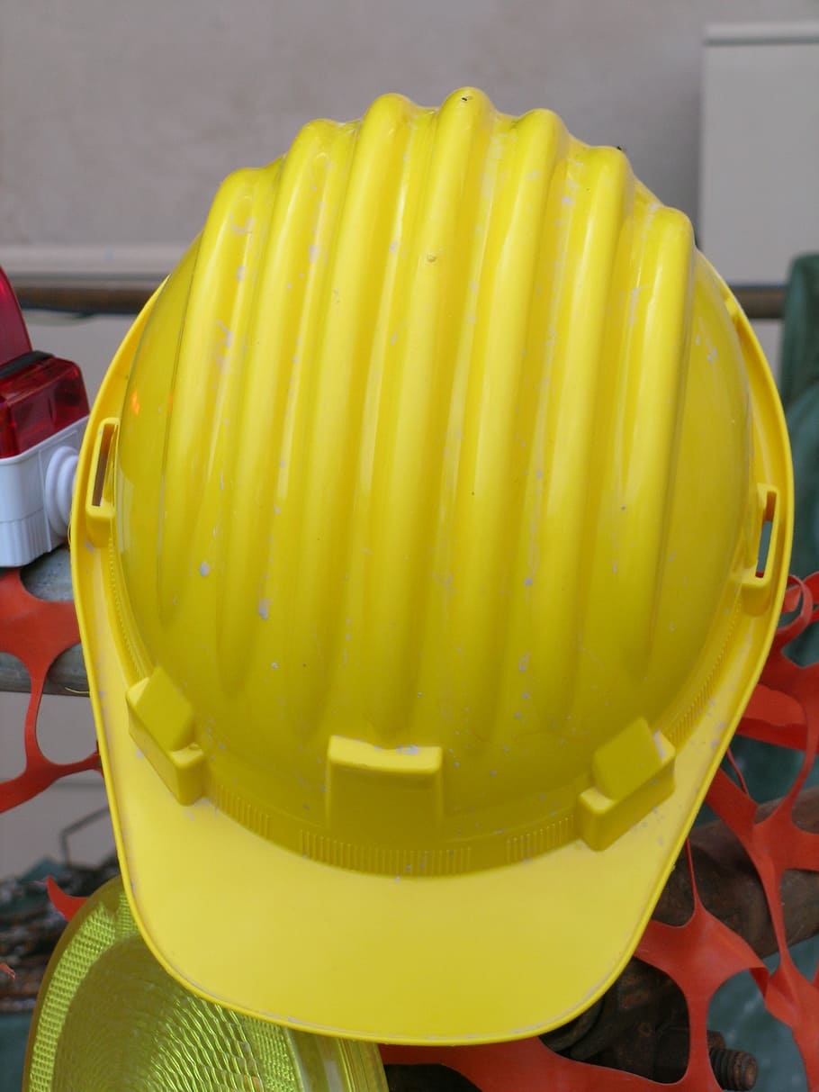 construction helmet, safety, helmet, construction Industry, hardhat, equipment, yellow, work Helmet, plastic, protective Workwear