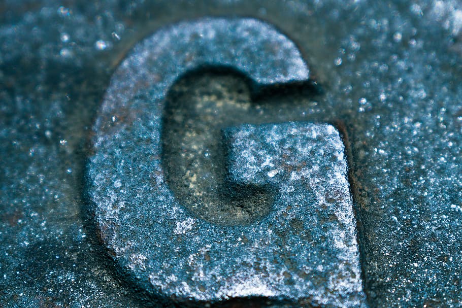 metal, typography, metallic, old, alphabet, close-up, textured, cold temperature, number, blue
