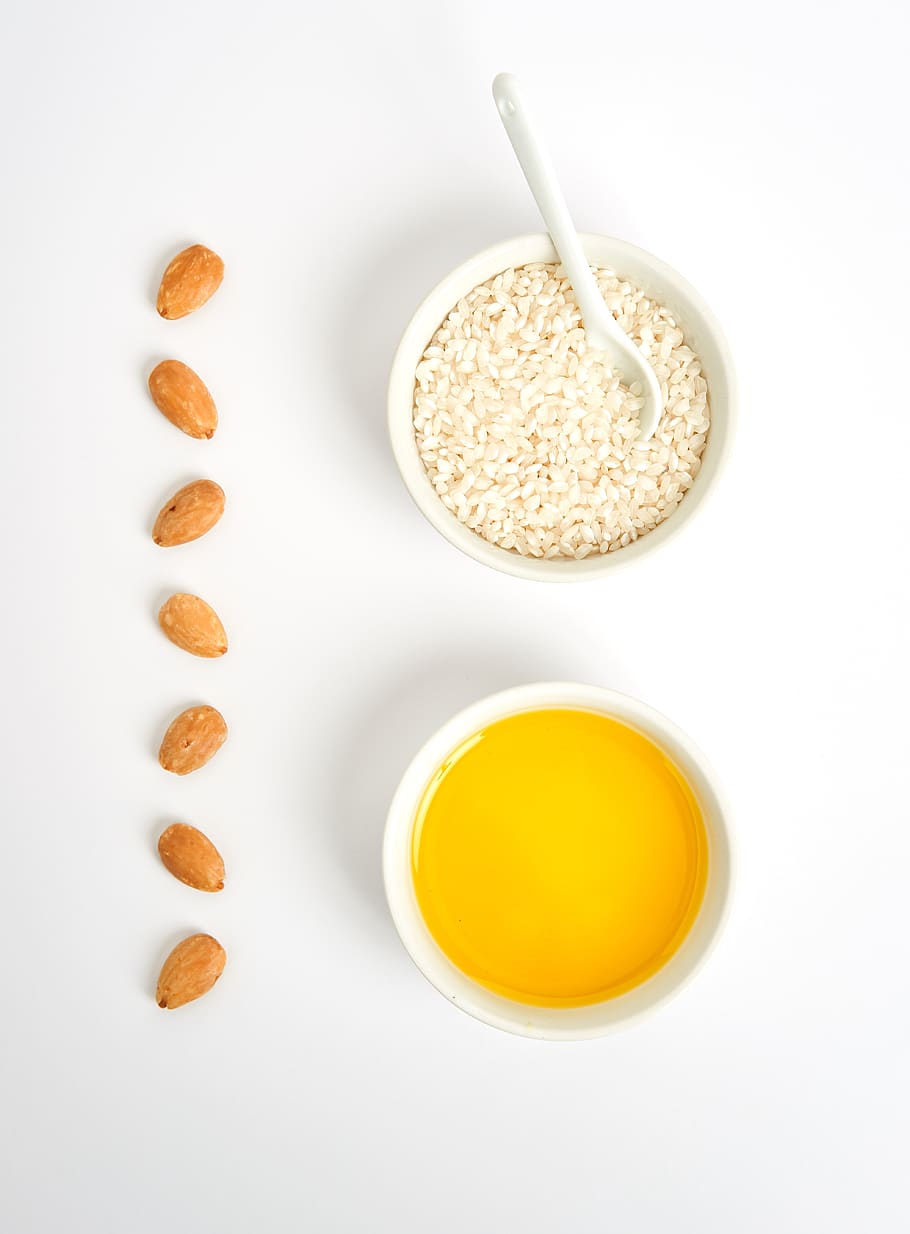 close-up, cacahuate, rice, oil, almond, fruit, nature, health, oats, oils