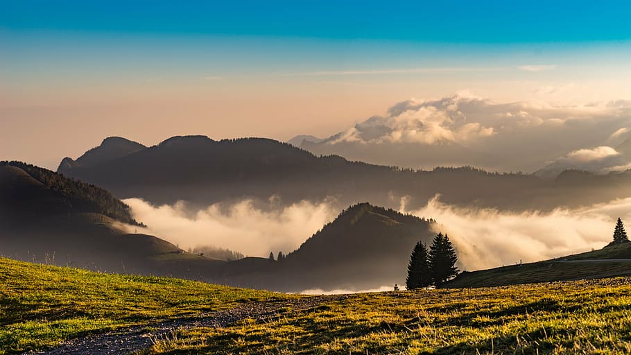 fotografía de paisaje, montañas, Alemania, Baviera, alpino, sur de Alemania, naturaleza, vista lejana, paisajes, montañismo