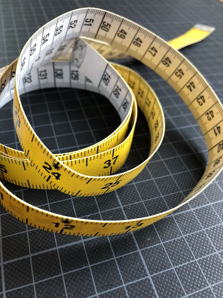 medición, cinta, costura, sastrería, sastre, longitud, medida, pulgadas, centímetro, cinta métrica