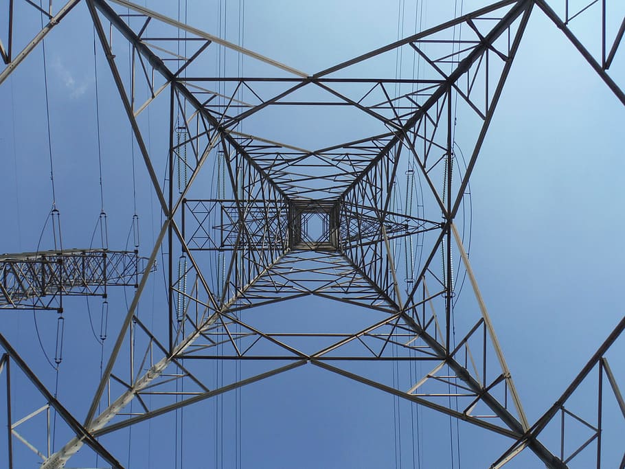 Cable, Tower, Electricity, Electrical, exterior, electrical tower, energy, sky, lying, electric cables