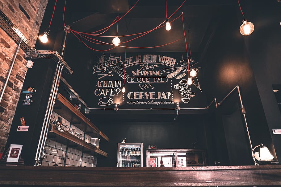 bar coffee beer sign, Bar, Coffee, Beer, Sign, typography, night, illuminated, lighting Equipment, indoors