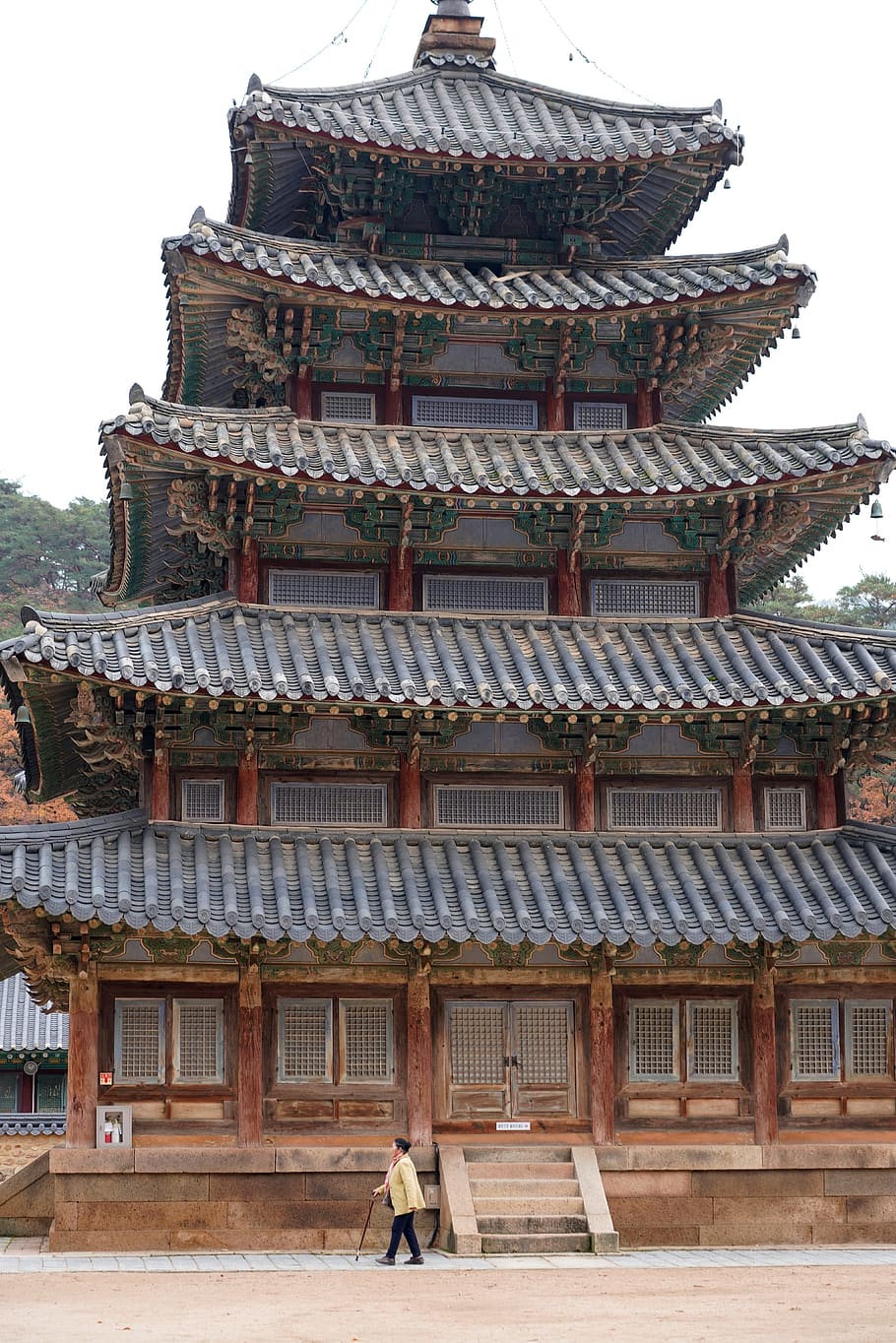 coreia, templo, seção, budismo, paisagem, religião, viagens, turismo, república da coreia, monge