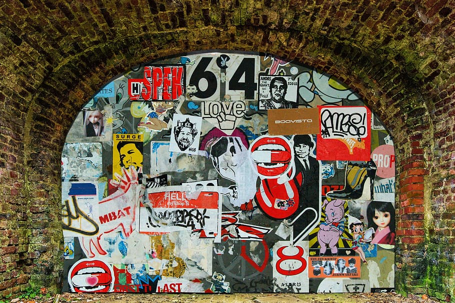graffiti, door, design, old, urban, vintage, artistic, culture, retro, artwork