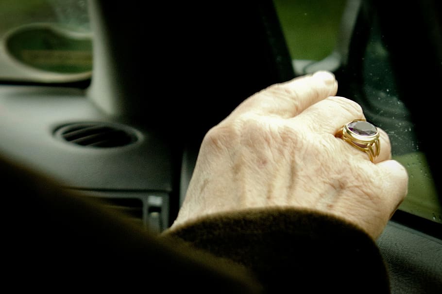 hand, old, ring, human, grandma, fold, hands, human hand, one person, human body part