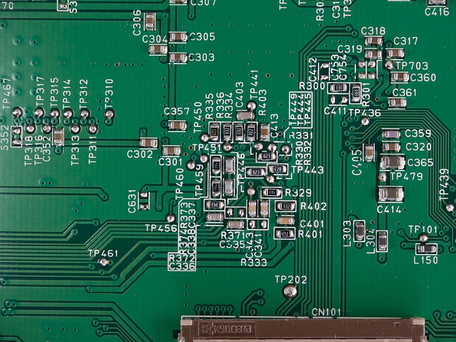 computer motherboard], electronic devices, chip, memory, high-tech, circuit board, green color, electronics industry, technology, computer chip