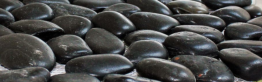 pebbles, pebble mat, Pebbles, pebble mat, decorative stones wall for the, embarrassed, black grey, pebble network, mat, decorative stones, dekokieselsteine