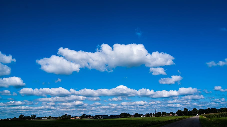 clouds, air, blue sky, cloud, heaven, skies, sky, cloud - sky, landscape, environment