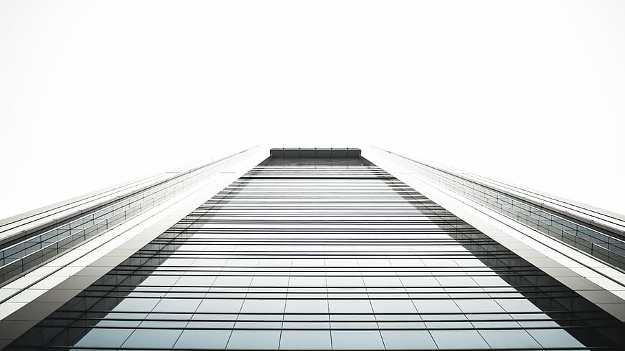 white glass building, architecture, building, infrastructure, sky, skyscraper, tower, built structure, steel, day