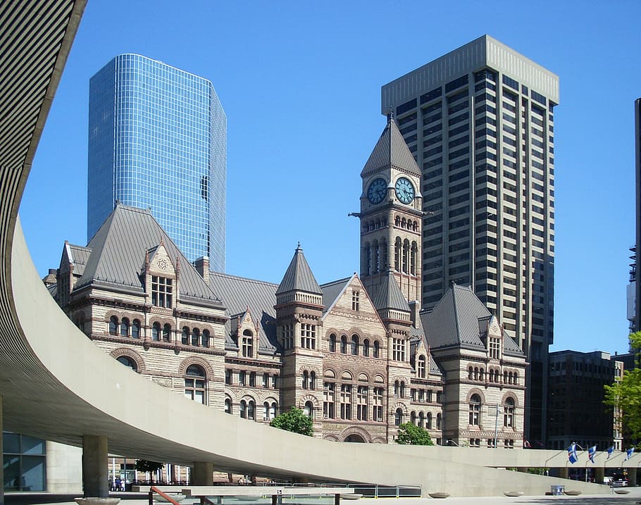 Canadá, Toronto, arquitectura, ciudad, edificio, rascacielos, centro de la ciudad, viajes, casco histórico, antiguo y nuevo