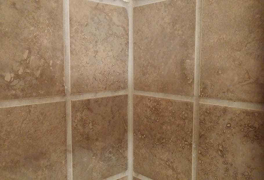 brown concrete surface, tiles, tiling, texture, grout, bathroom, wall, square, pattern, corner