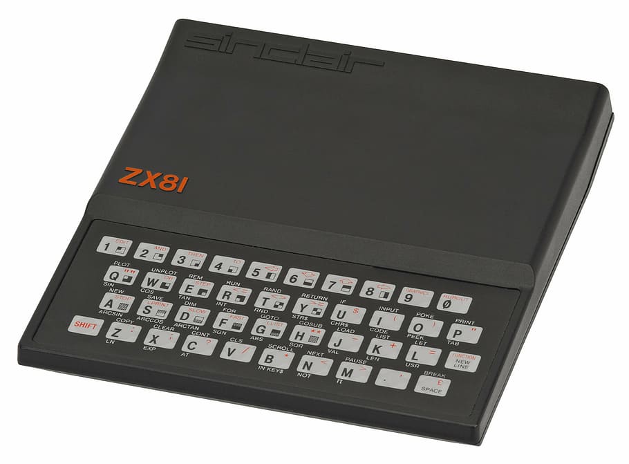 negro, teclado sinclair zx 81, zx81, consola de videojuegos, videojuego, jugar, juguete, juego de computadora, dispositivo, entretenimiento