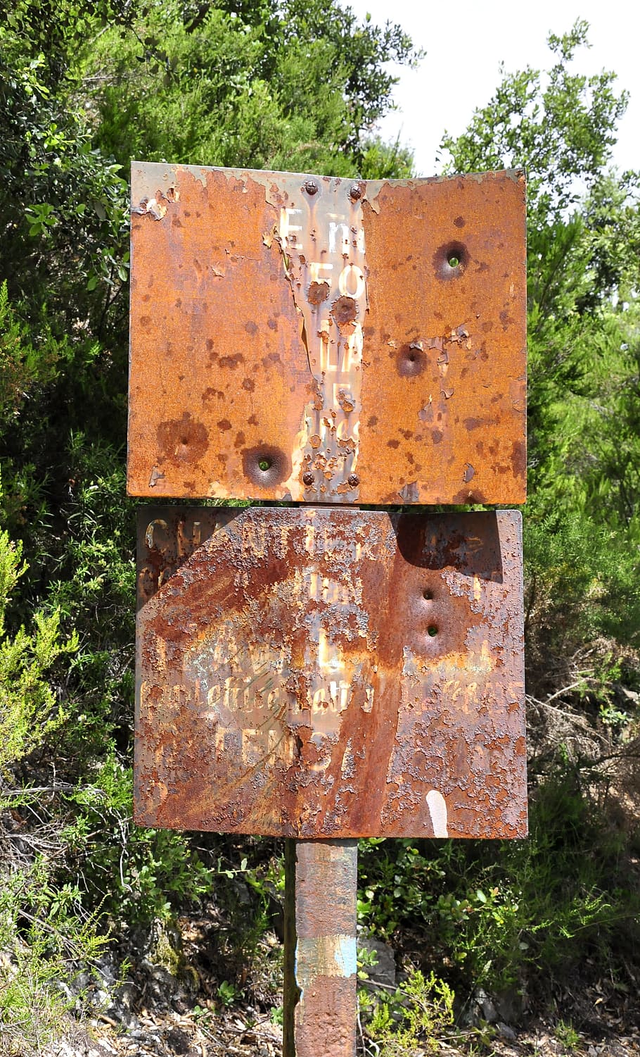 shield, stainless, iron, metal, rust, corrosion, red, auburn, rusty red, rusted