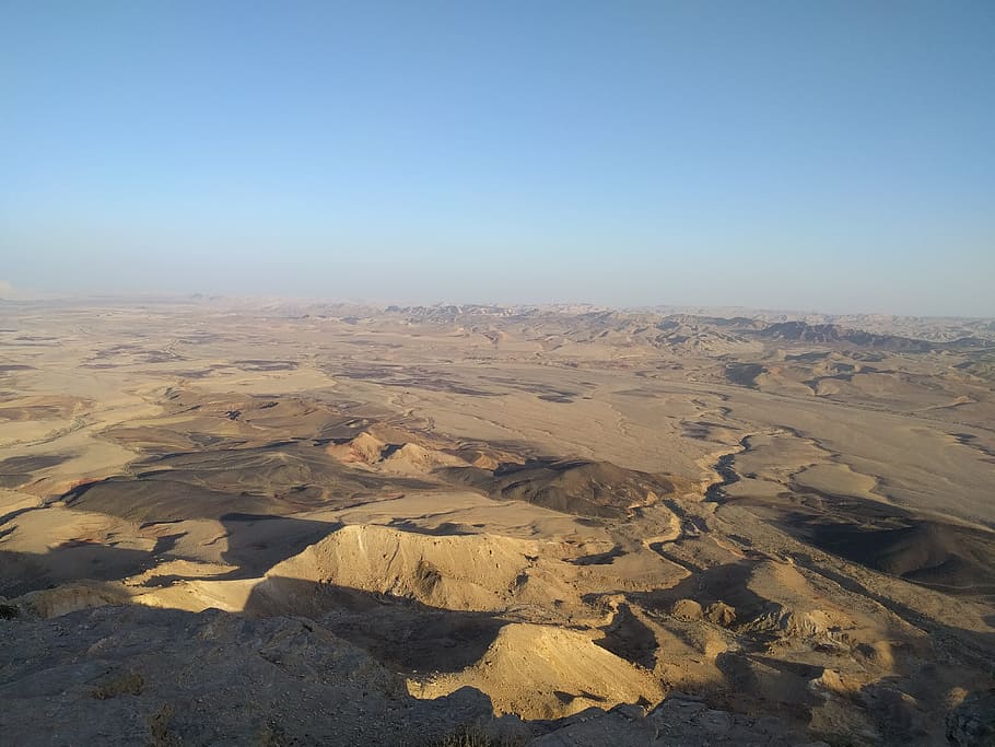 Israel, Endless, Desert, Sky, landscape, outdoors, nature, blue, day, environment