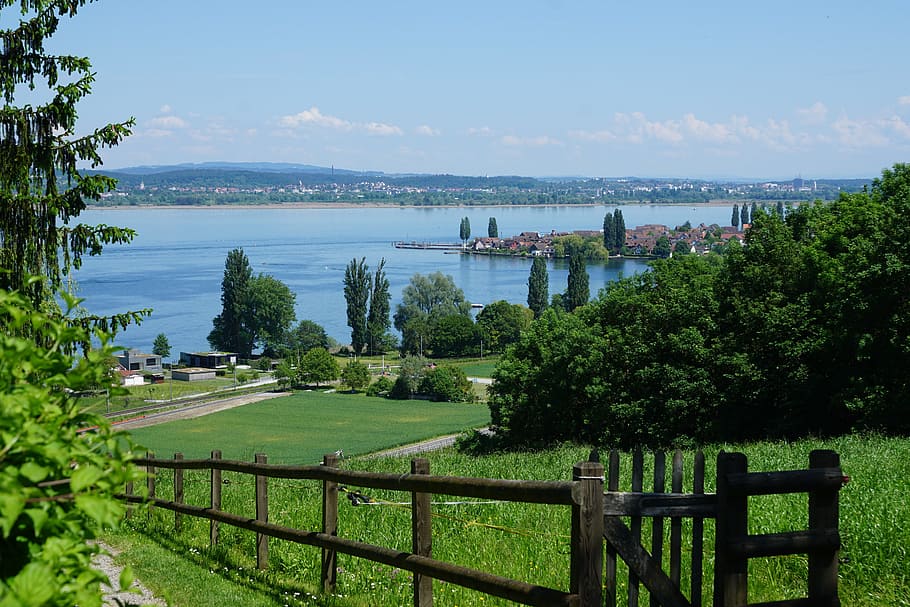 Thurgau, Untersee, Lake Constance, reichenau, home, switzerland, field, green color, agriculture, landscape