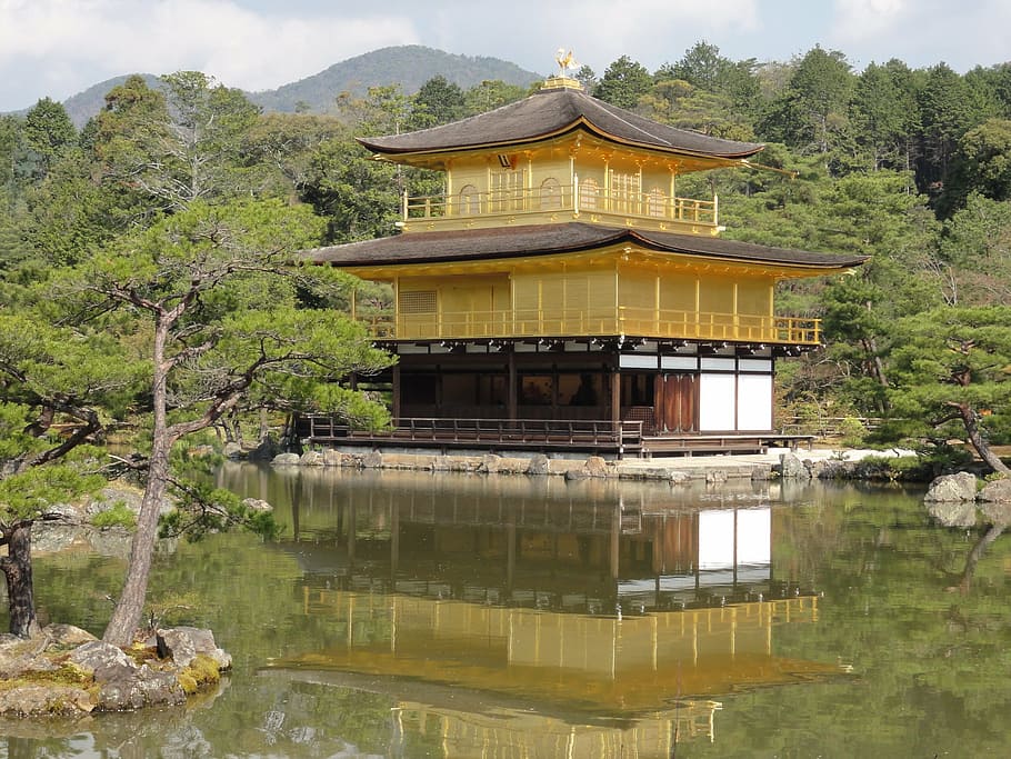 kinkakuji, templo, japón, asia, arquitectura, culturas, templo - Edificio, pabellón, cultura japonesa, cultura asiática oriental