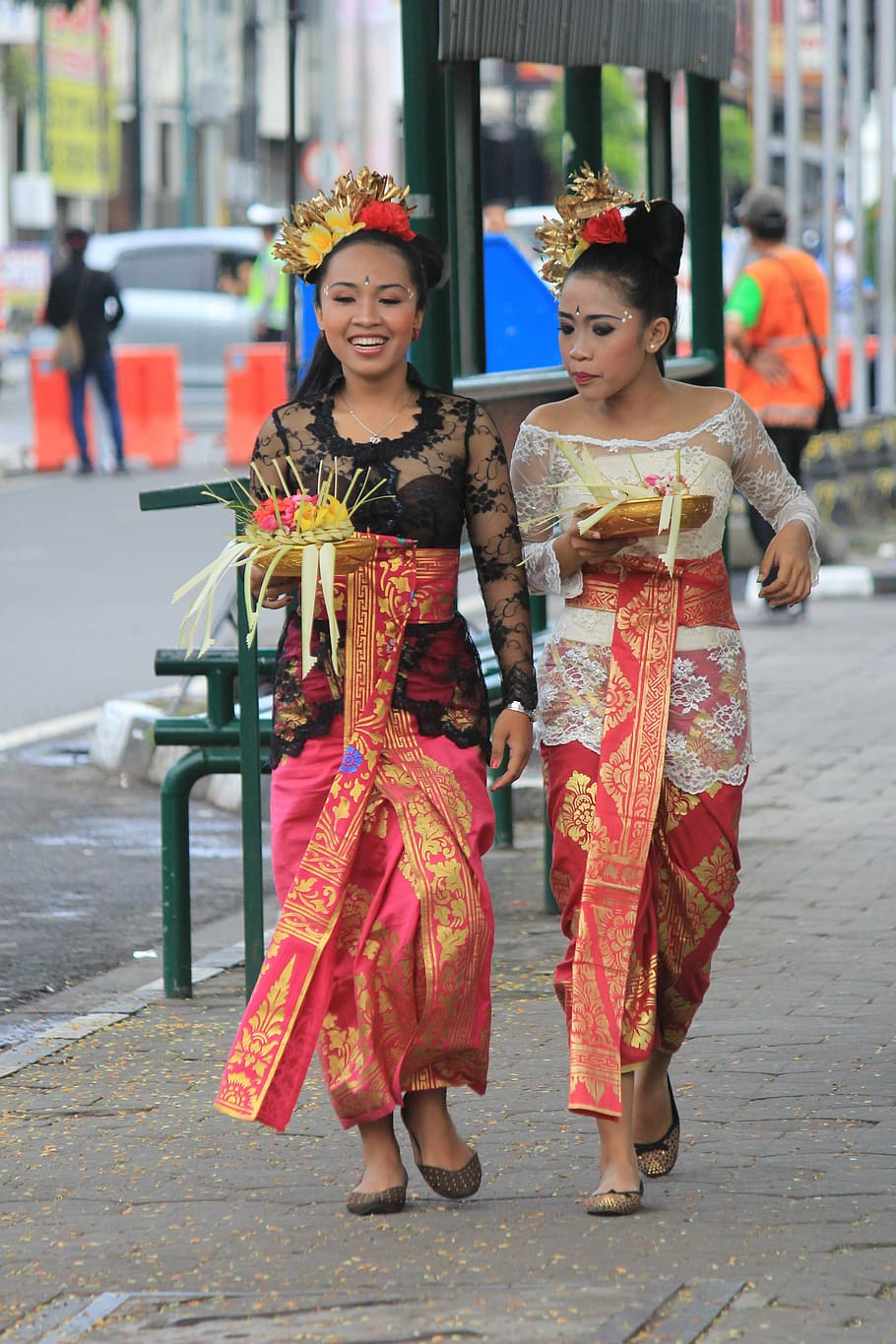 Tradisional, Pakaian, Gaya, Orang, Bali, pakaian tradisional, indonesia, eksotis, upacara, seni