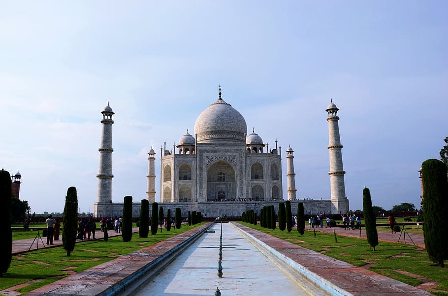 Taj Mahal, India, turismo, el Taj Mahal, India Taj Mahal, templo, arquitectura, cielo, estructura construida, destinos de viaje