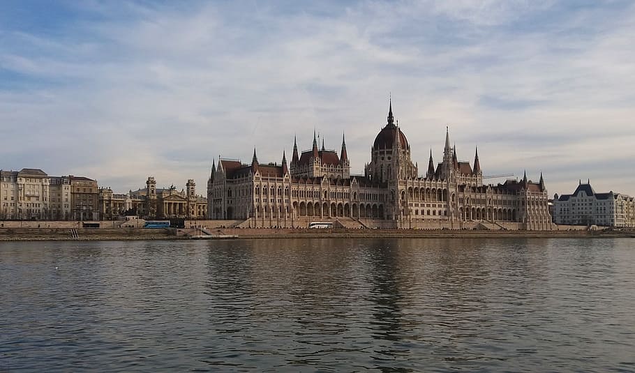 Budapeste, Parlamento, parlamento de budapeste, cidade, hungria, o parlamento húngaro, arquitetura, praga, danúbio, céu