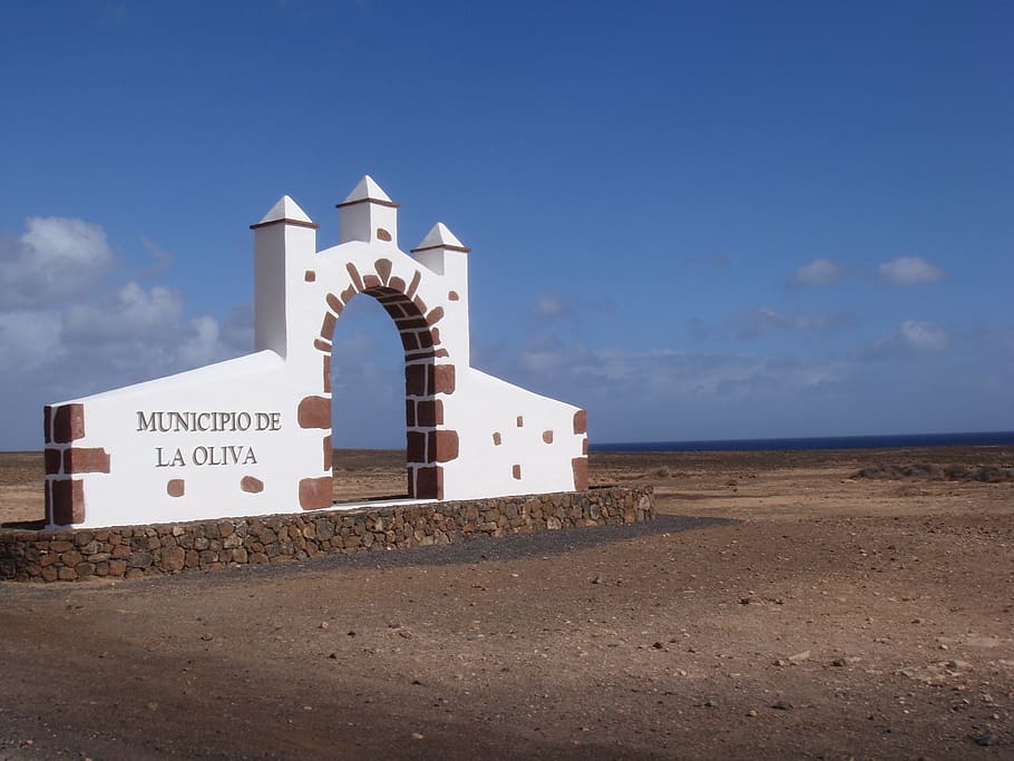 puerta, arena, playa, calma, isla, municipio, oliva, cielo, estructura construida, arquitectura