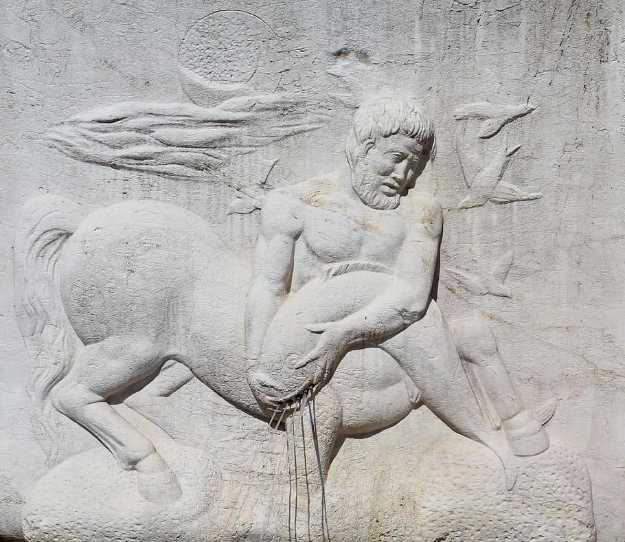 centauro, mitología, escultura, arte, monumento, mármol, italia, tritón, arte y artesanía, artesanía