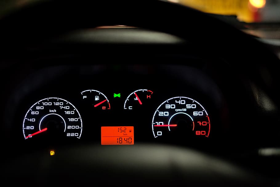 black, vehicle, digital, instrument panel cluster, car dashboard, speedometer, speed, car, vehicle interior, car interior