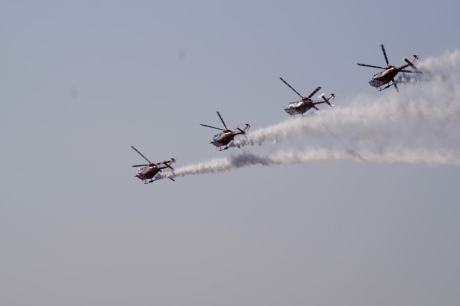 helicopters, aerobics, planes, flying, stunt, air Vehicle, airshow, military, performance, helicopter