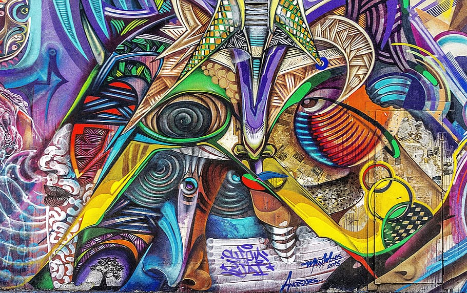 multicolor, abstracto, pintura mural, graffiti, fondo, grunge, arte callejero, pared de graffiti, graffiti art, artístico